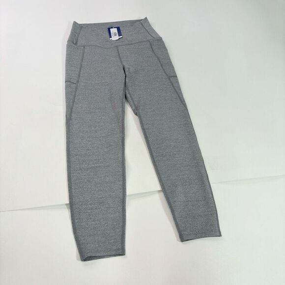 Addison Bay Leggings Womens Large Grey Solid Heather Ludlow Straight -Leg NWT Ac - Picture 1 of 12